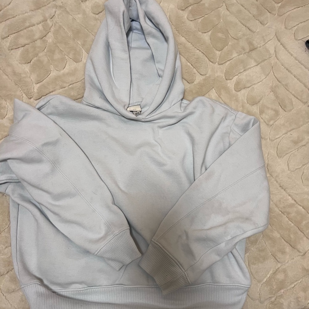 a new day Women's Soft Blue Hoodie Sweater